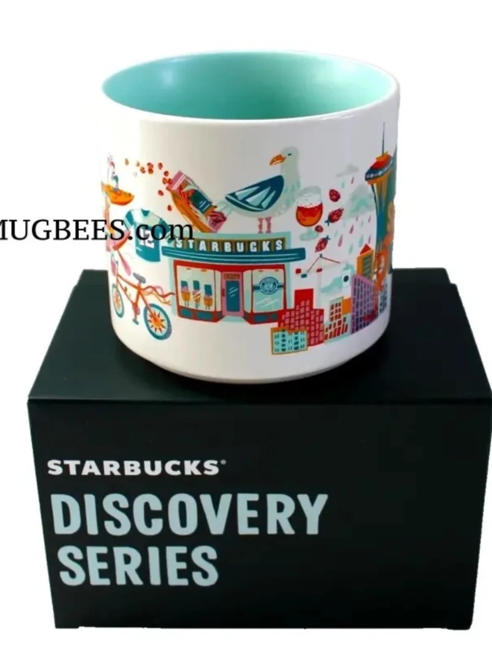 Starbucks Discovery Series Seattle Ceramic Coffee Cup Mug 14oz NEW